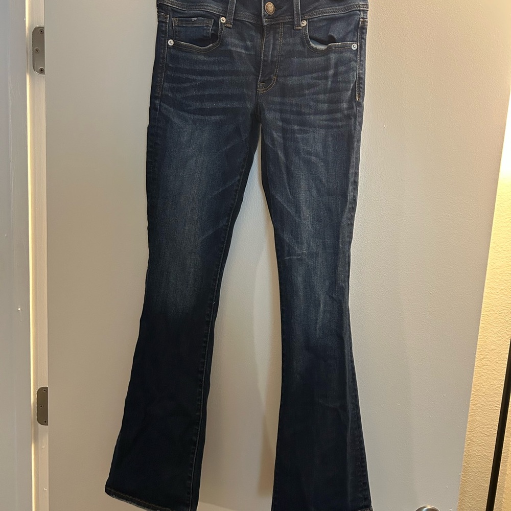 American Eagle Outfitters Dark Blue Flare Jeans